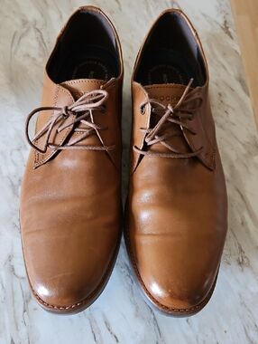 Rockport Men’s Brown Leather Oxford Dress Shoes Size 13 |  Classic Laceu